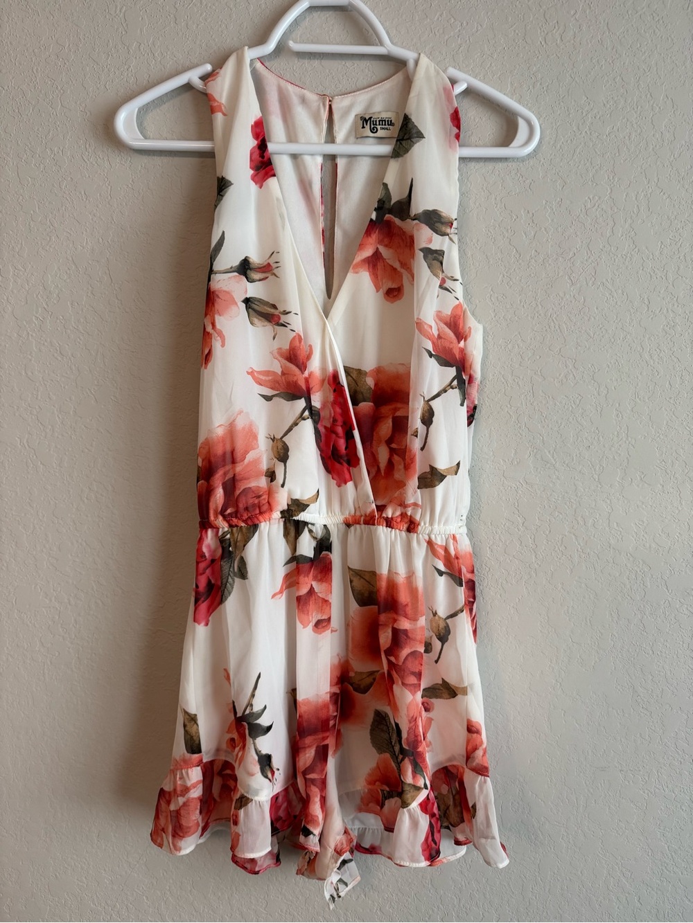 Show Me Your Mumu Riri Romuntic Red Floral Romper